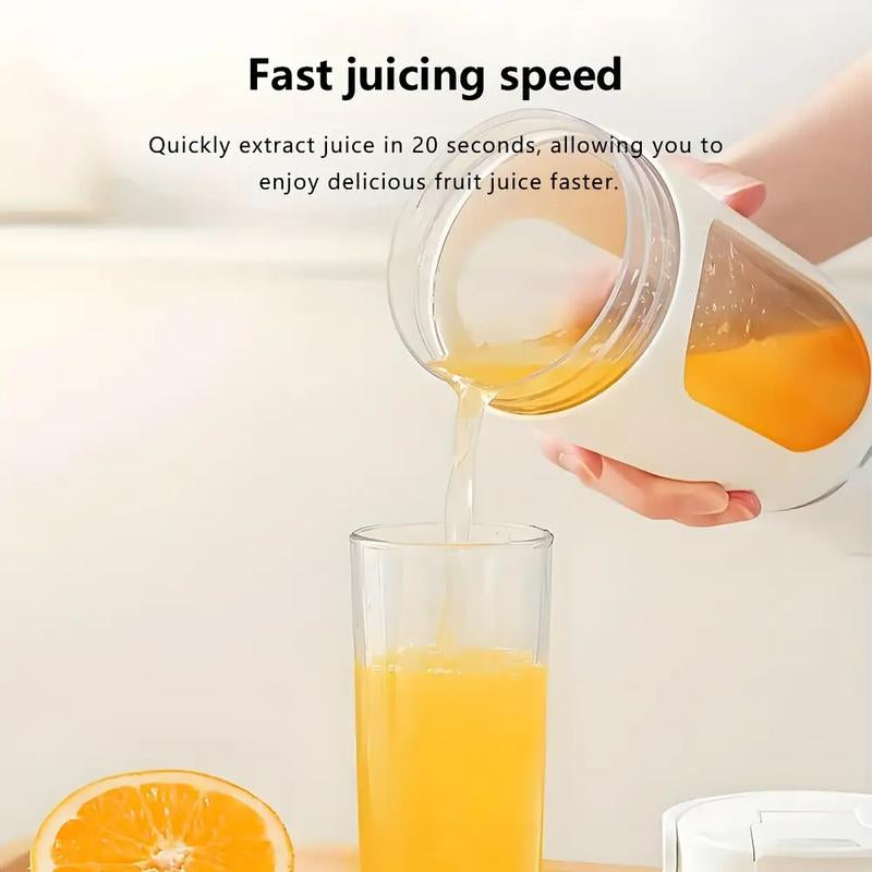 Portable Electric Blender Cup 23.67 Oz with 12 Blades LCD Display USB Rechargeable 50 Watts One-Button Control for Smoothies Juices and Teas Ideal for Home Use